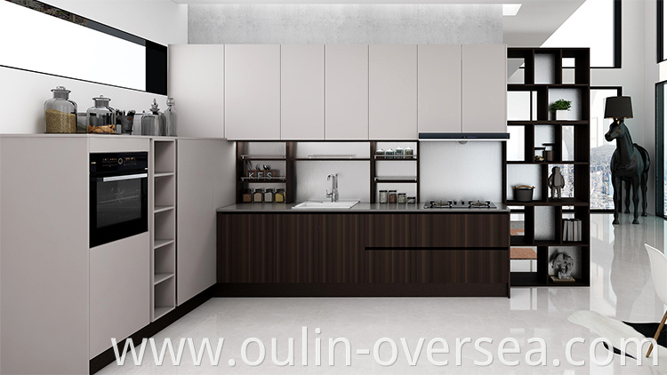 new luxury white quartz countertop kitchen cabinet